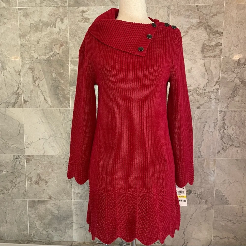 Style & Co Canyon Long Sleeve Envelope Neck Tunic Sweater - Picture 2 of 8